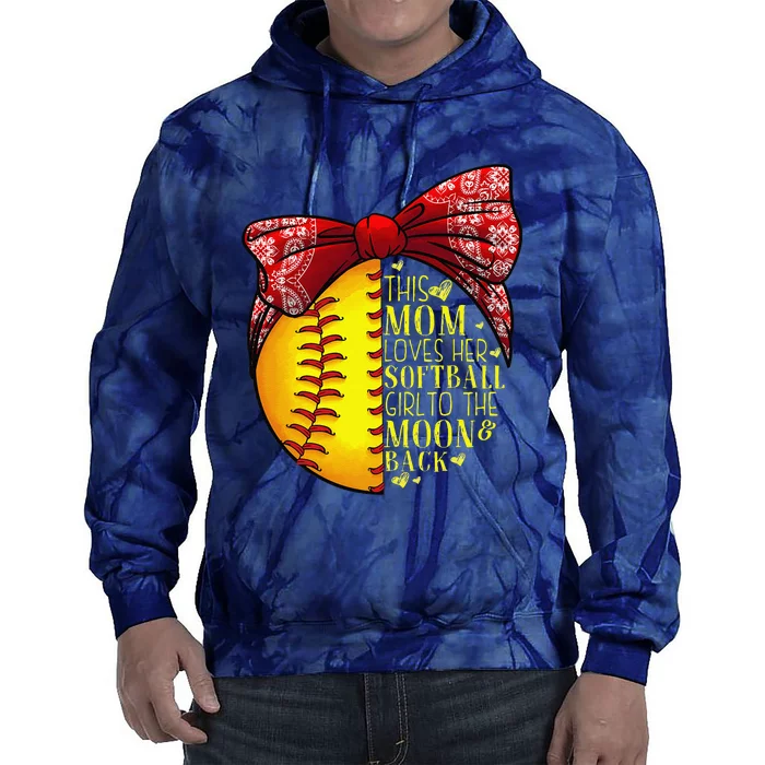 Funny Softball Gift Mom Women Pitcher Catcher Lovers Tie Dye Hoodie