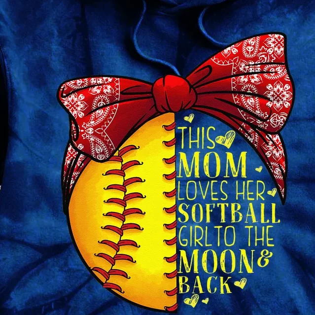 Funny Softball Gift Mom Women Pitcher Catcher Lovers Tie Dye Hoodie