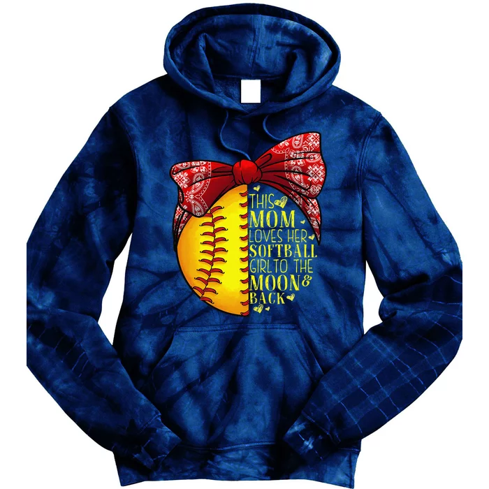 Funny Softball Gift Mom Women Pitcher Catcher Lovers Tie Dye Hoodie