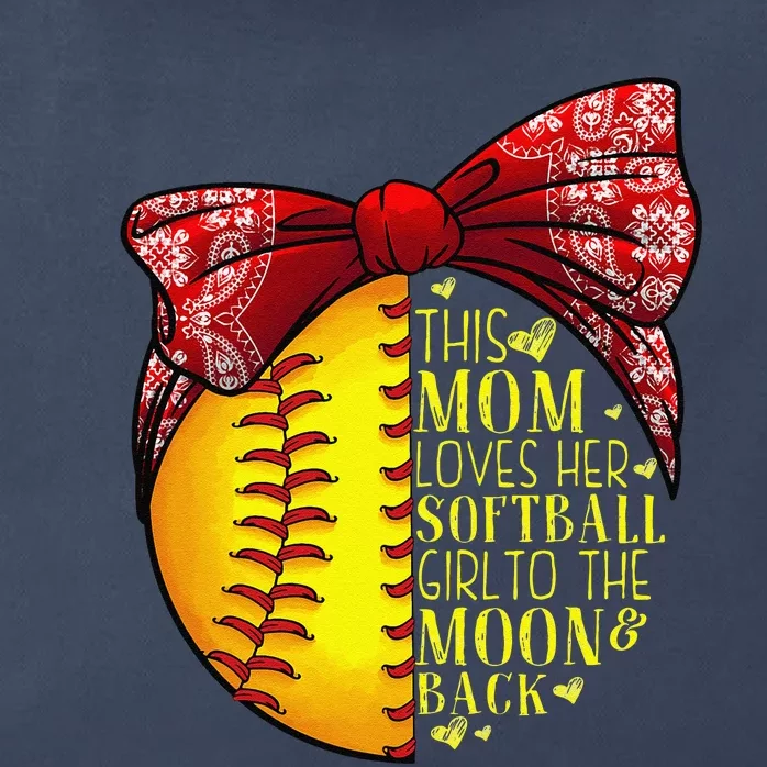 Funny Softball Gift Mom Women Pitcher Catcher Lovers Zip Tote Bag