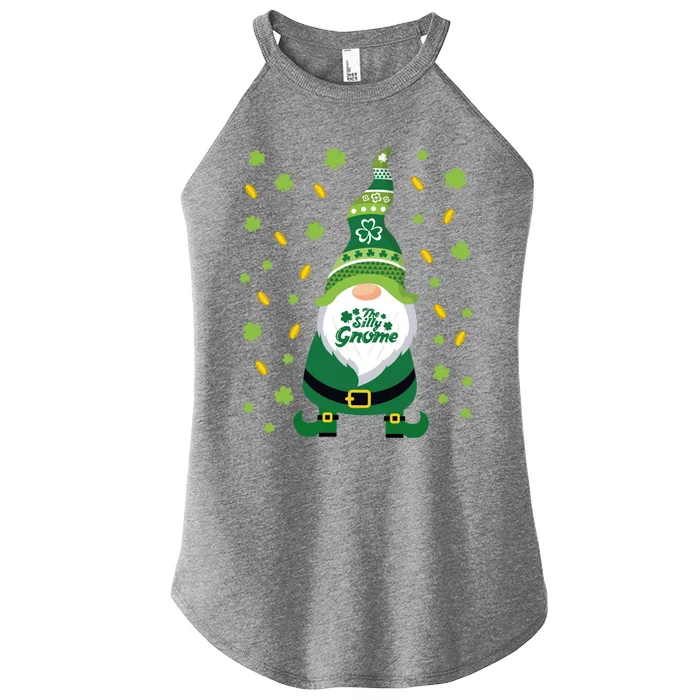 Funny Silly Gnome Family Matching St Patrick Gift Pajama Gift Women’s Perfect Tri Rocker Tank