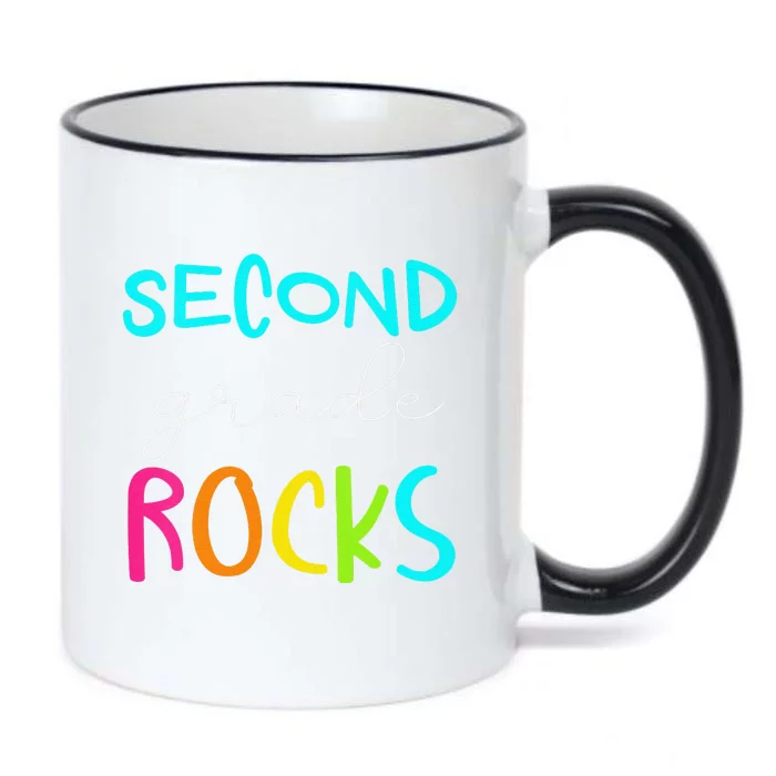 Funny Second Grade Rocks Team 2nd Grade Teacher Black Color Changing Mug