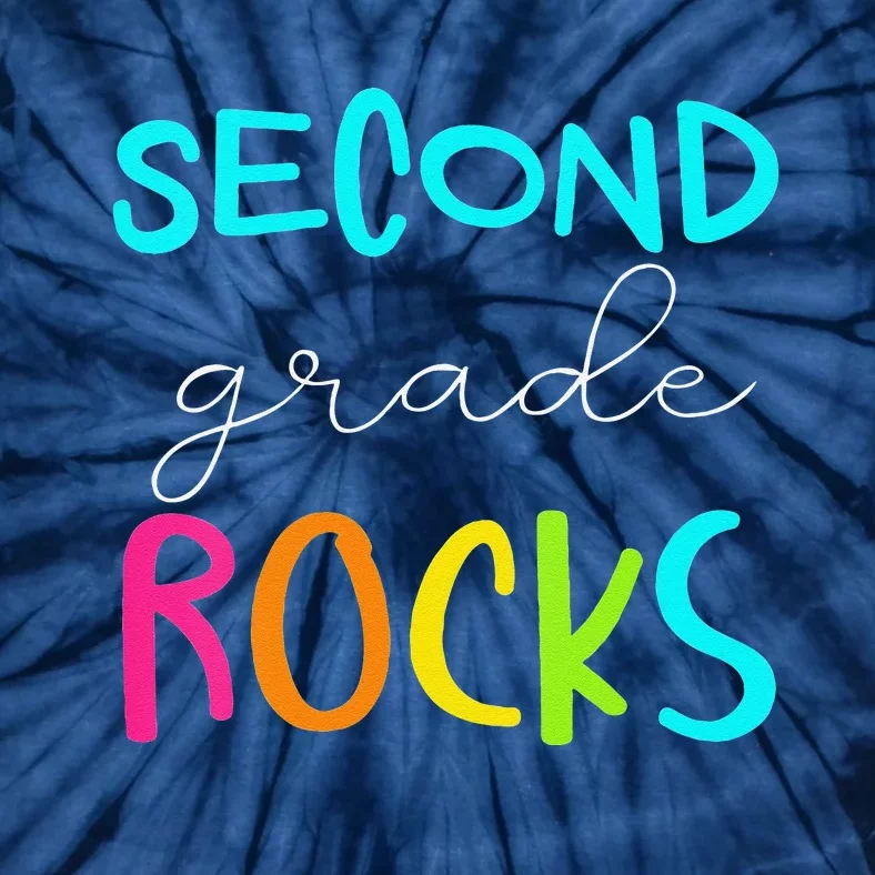 Funny Second Grade Rocks Team 2nd Grade Teacher Tie-Dye T-Shirt