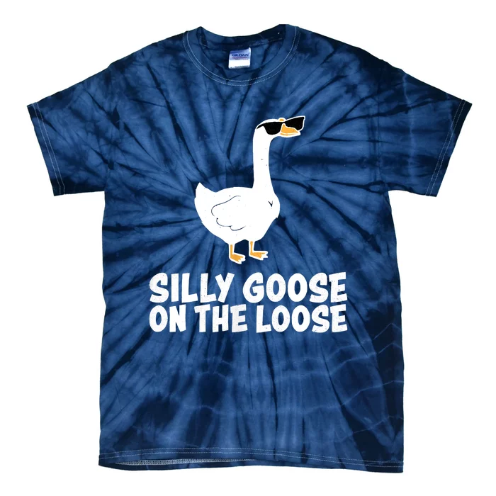 Funny Silly Goose On The Loose Tie-Dye T-Shirt