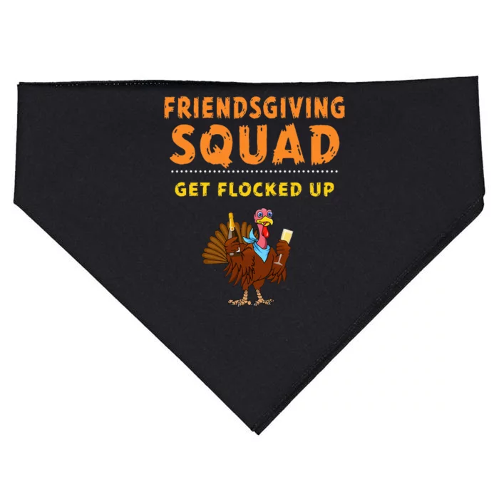 Friendsgiving Squad Get Flocked Up Matching Friendsgiving USA-Made Doggie Bandana