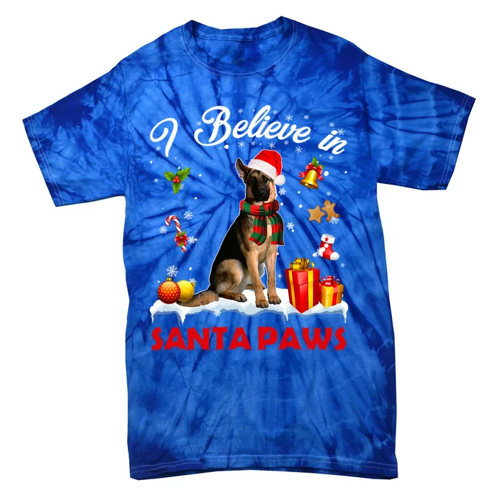 Funny Santa Ger Shepherd Claus Dog Christmas Decor Great Gift Tie-Dye T-Shirt