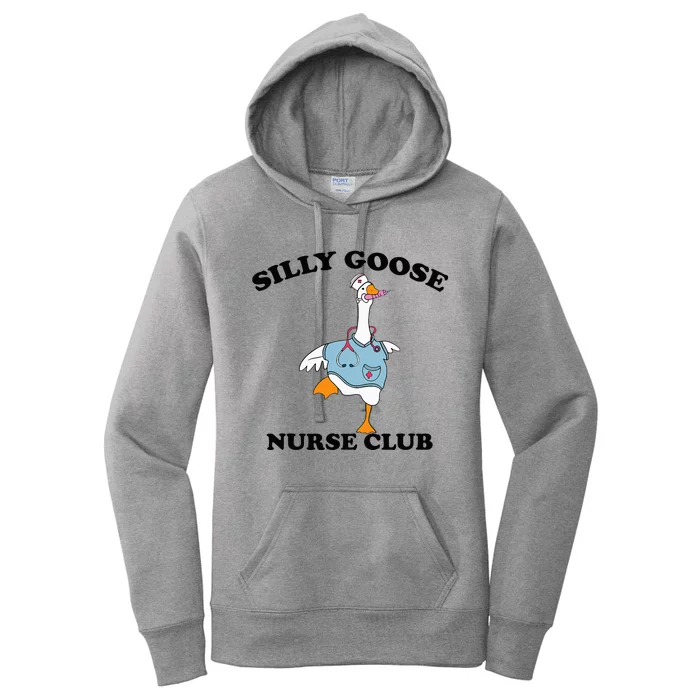 Funny Silly Goose Nurse Club School Nurse Student Graduation Women's Pullover Hoodie