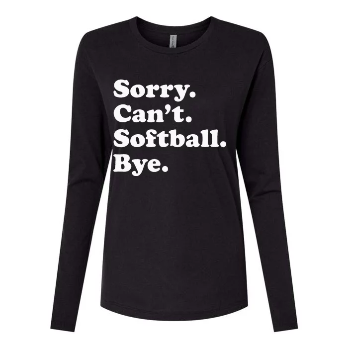 Funny Softball Gift For Men Women Womens Cotton Relaxed Long Sleeve T-Shirt