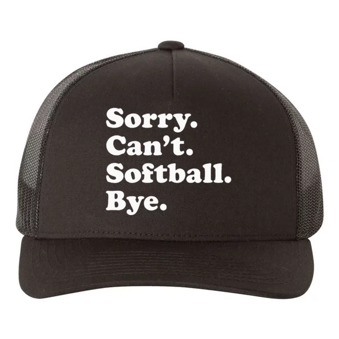 Funny Softball Gift For Men Women Yupoong Adult 5-Panel Trucker Hat