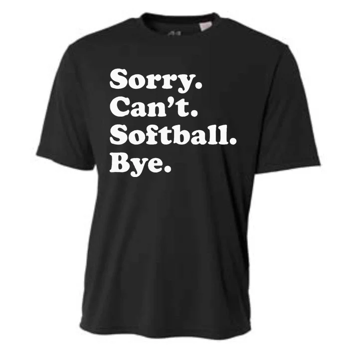 Funny Softball Gift For Men Women Cooling Performance Crew T-Shirt