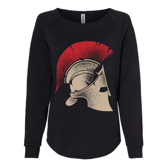 Funny Spartan Greek Helmet Gift Cute Gladiator Gift Womens California Wash Sweatshirt