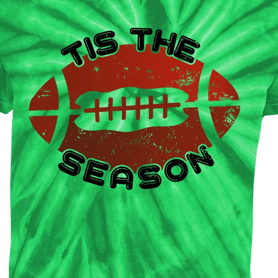 Football Season Graphic Kids Tie-Dye T-Shirt