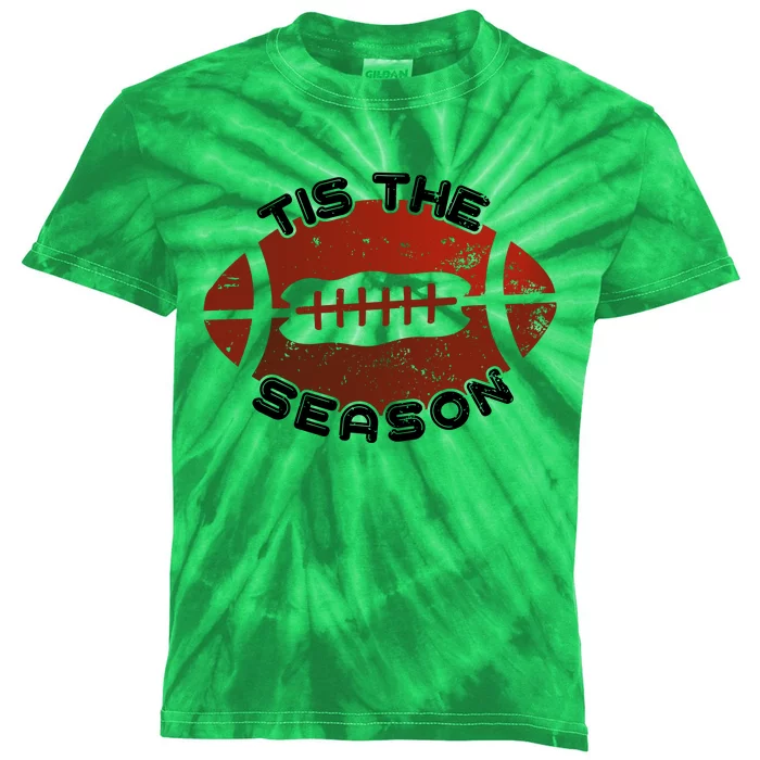 Football Season Graphic Kids Tie-Dye T-Shirt