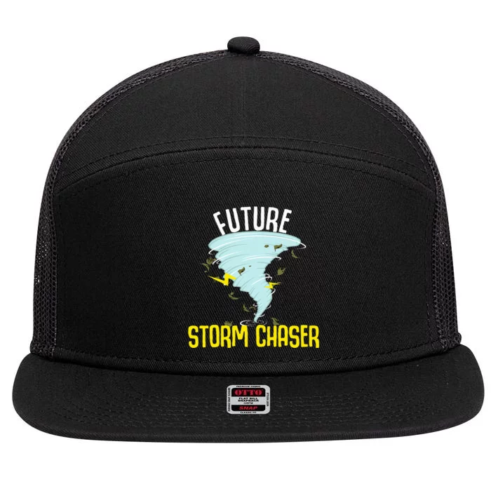 Future Storm Gift For Chaser Meteorologist 7 Panel Mesh Trucker Snapback Hat