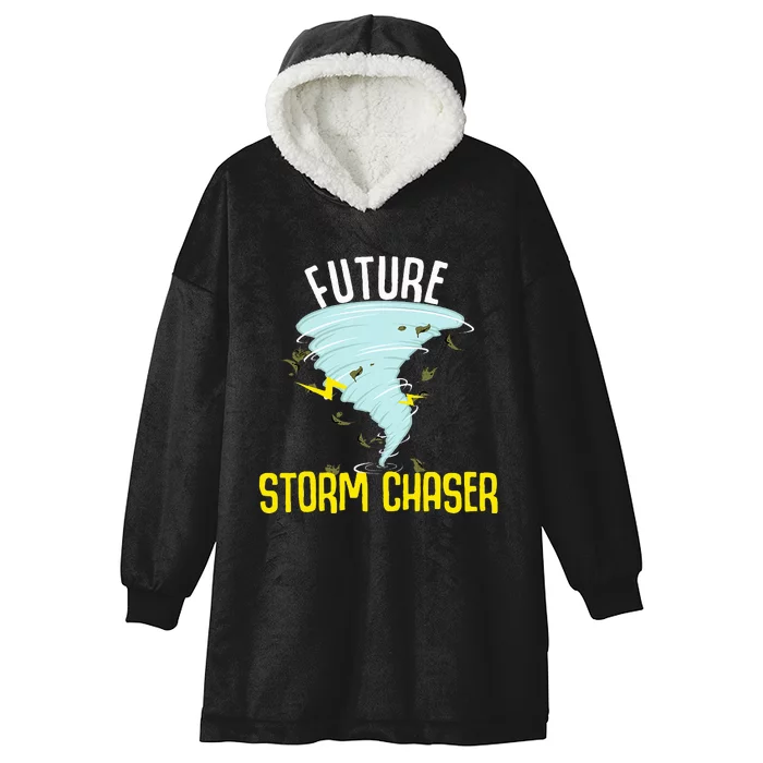 Future Storm Gift For Chaser Meteorologist Hooded Wearable Blanket