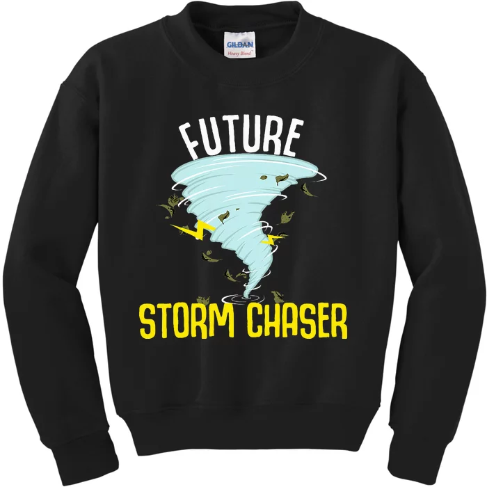 Future Storm Gift For Chaser Meteorologist Kids Sweatshirt