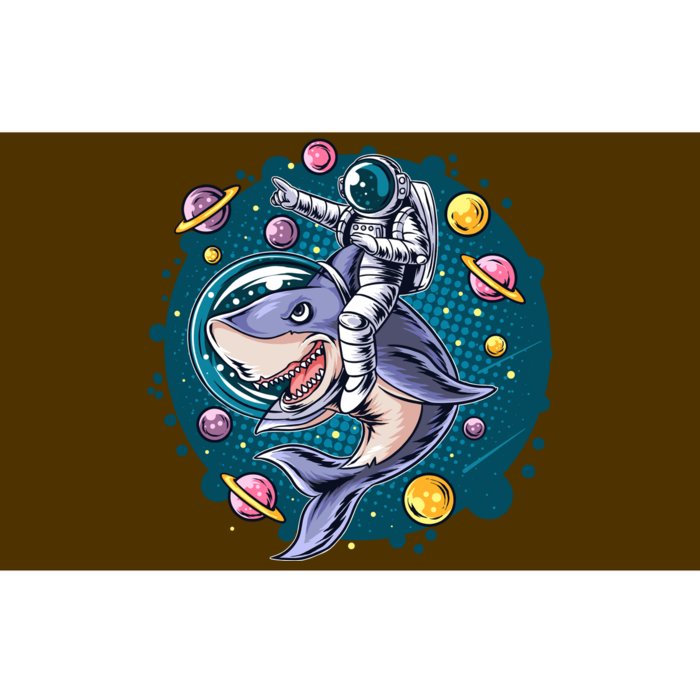 Funny Space Galaxy Astronaut Shark Bumper Sticker