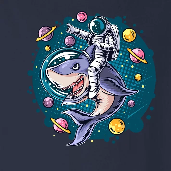 Funny Space Galaxy Astronaut Shark Toddler Long Sleeve Shirt