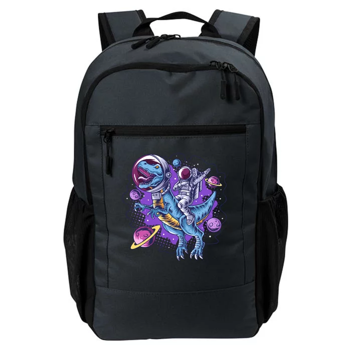 Funny Space Galaxy Astronaut Trex Dinosuar Daily Commute Backpack