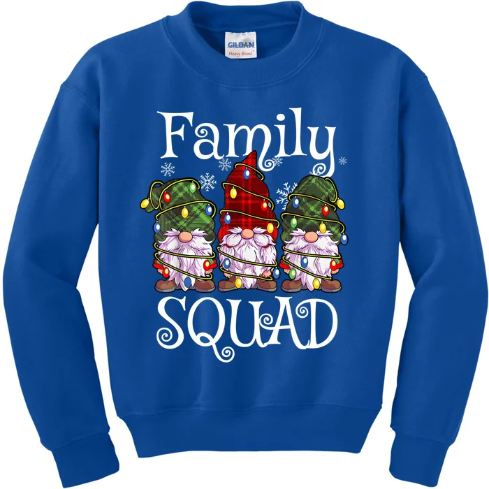 Family Squad Gnomies Christmas Gnome Family Matching Pjs Gift Kids Sweatshirt