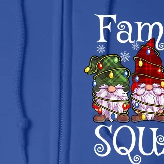 Family Squad Gnomies Christmas Gnome Family Matching Pjs Gift Full Zip Hoodie