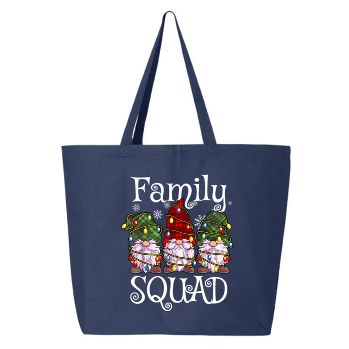 Family Squad Gnomies Christmas Gnome Family Matching Pjs Gift 25L Jumbo Tote