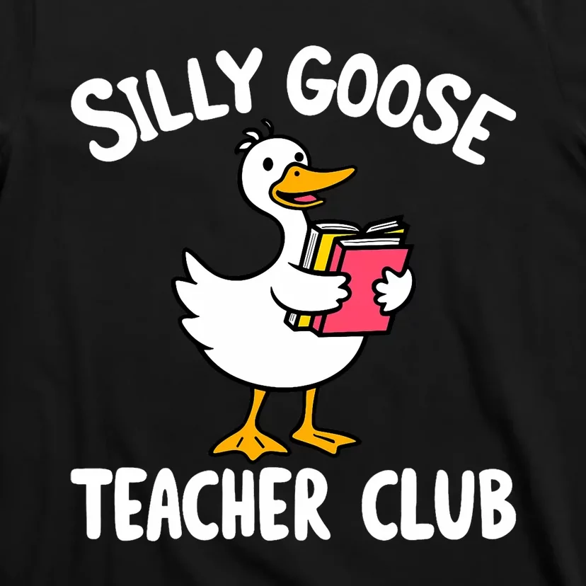 Funny Silly Goose Teacher Club Animal Lover Groovy T-Shirt