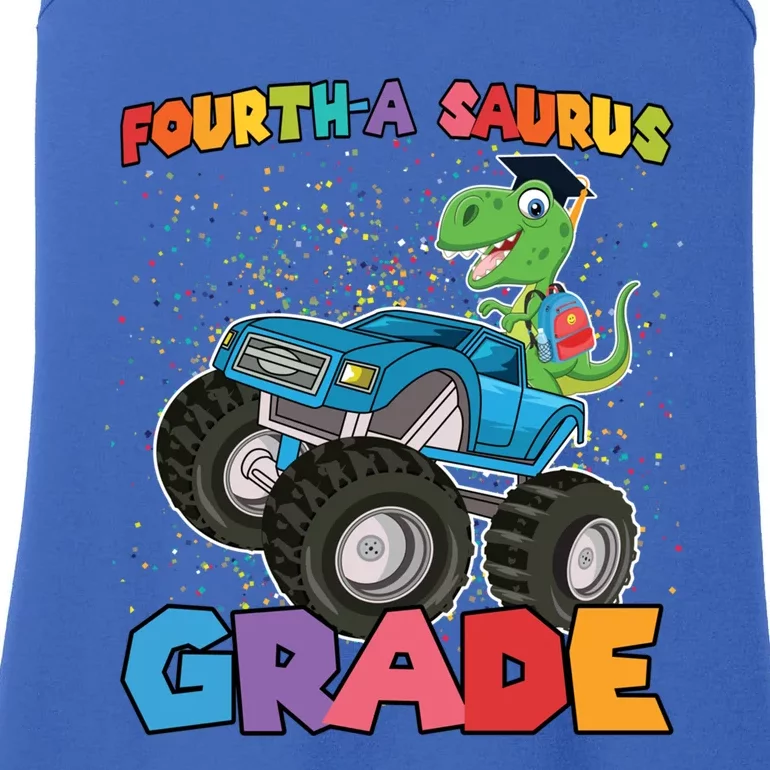 FourthA Saurus Grade 4Th Grade Gift Ladies Essential Tank