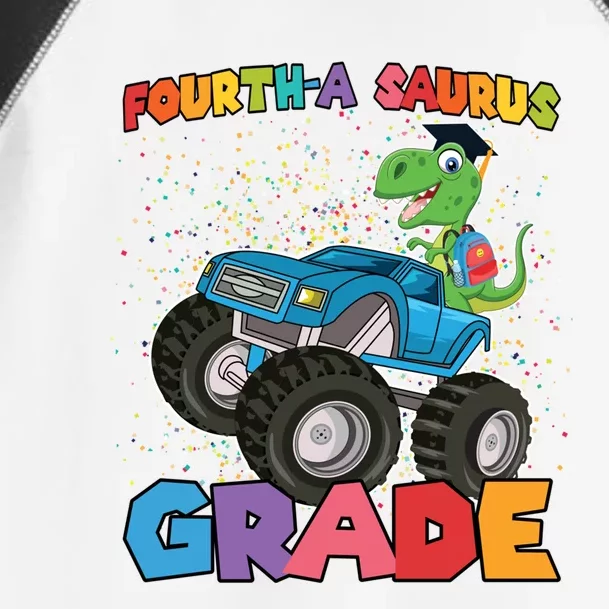 FourthA Saurus Grade 4Th Grade Gift Toddler Fine Jersey T-Shirt