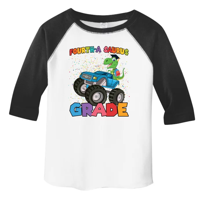 FourthA Saurus Grade 4Th Grade Gift Toddler Fine Jersey T-Shirt