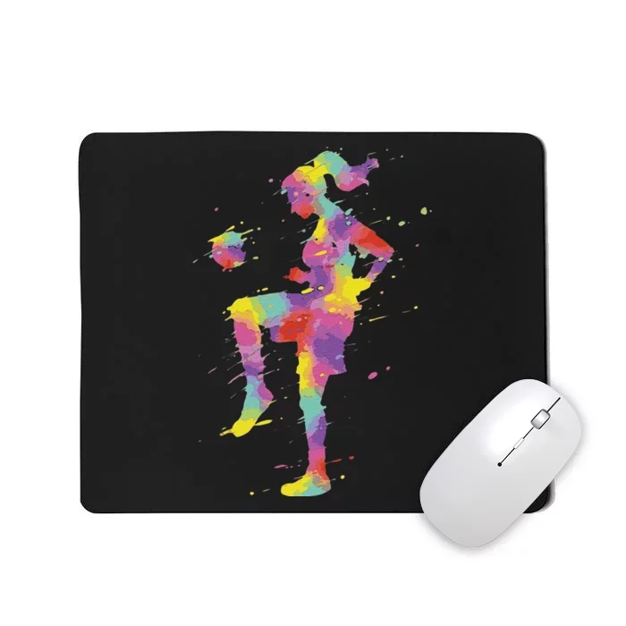 Funny Soccer Girl Gift Mousepad