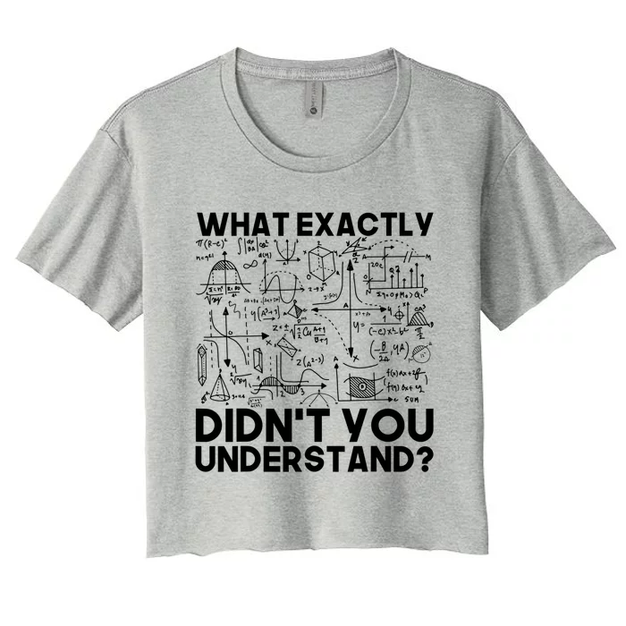 Funny Science Gift Idea Physicist Math Physics Meaningful Gift Women's Crop Top Tee