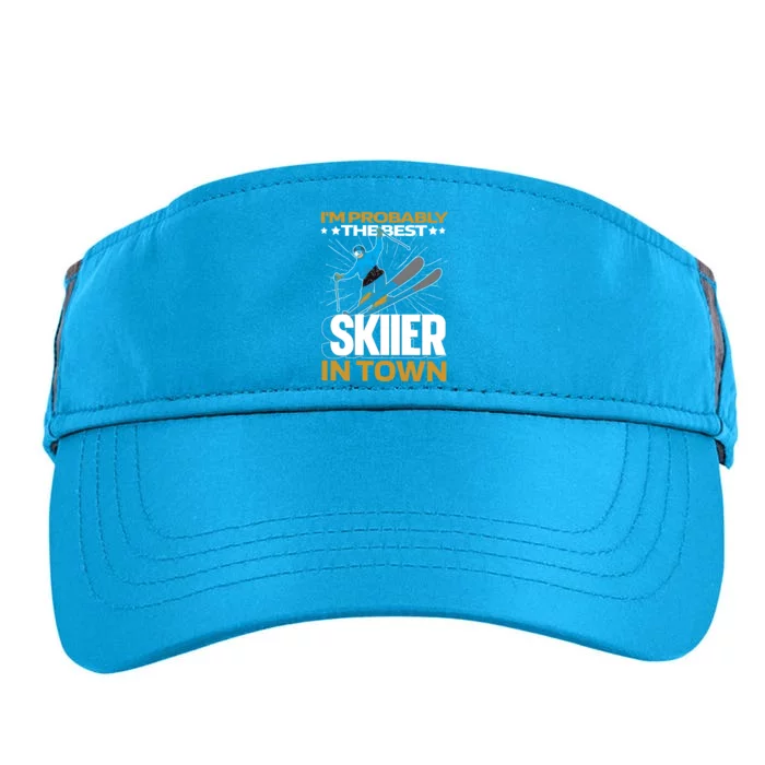 Funny Skier Gift Ski Winter Sports Skiing Gift Adult Drive Performance Visor