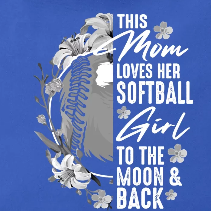 Funny Softball Gift Mom Pitcher Catcher Lovers Gift Zip Tote Bag