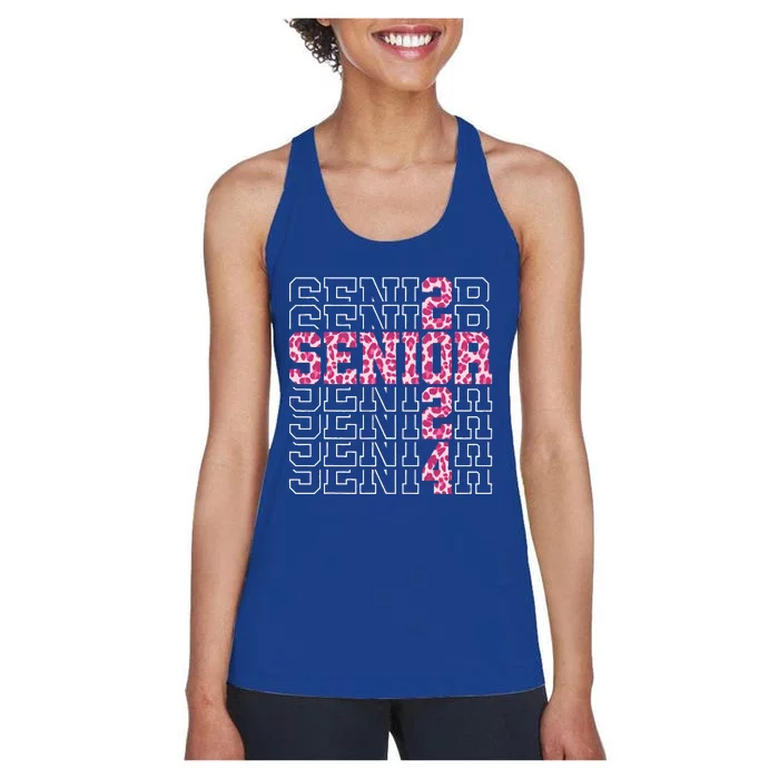 Funny Senior Graduation Gift Class Of 2024 Senior Women's Racerback Tank