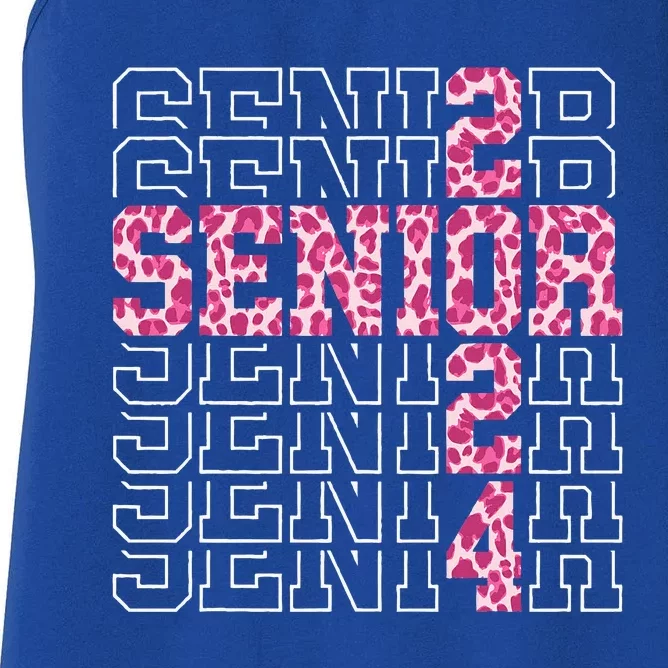 Funny Senior Graduation Gift Class Of 2024 Senior Women's Racerback Tank