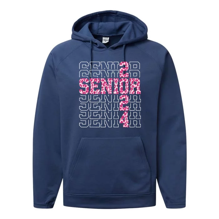 Funny Senior Graduation Gift Class Of 2024 Senior Performance Fleece Hoodie