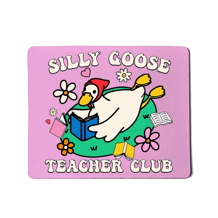 Funny Silly Goose Teacher Club Animal Lover Mousepad