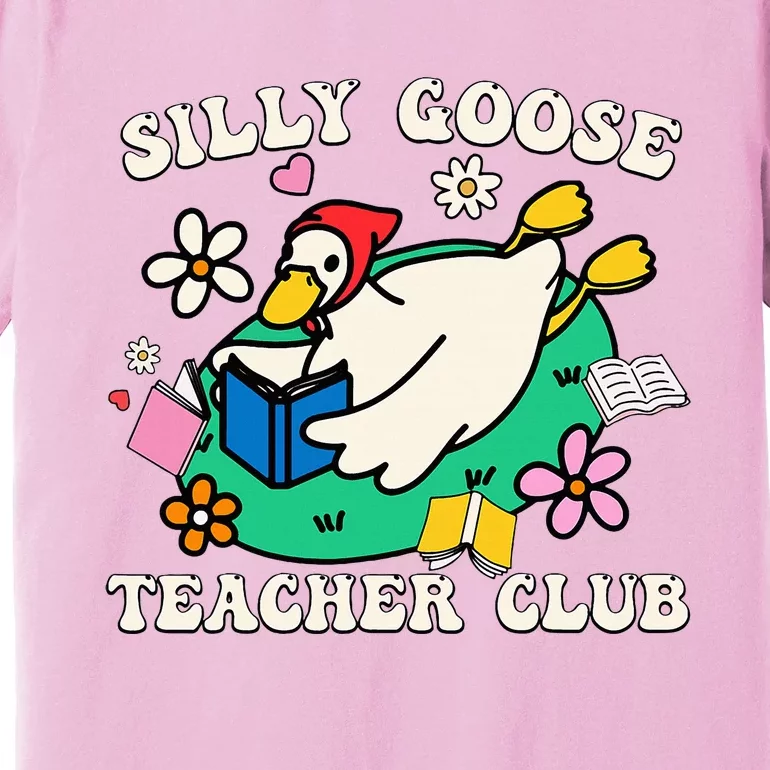 Funny Silly Goose Teacher Club Animal Lover Premium T-Shirt