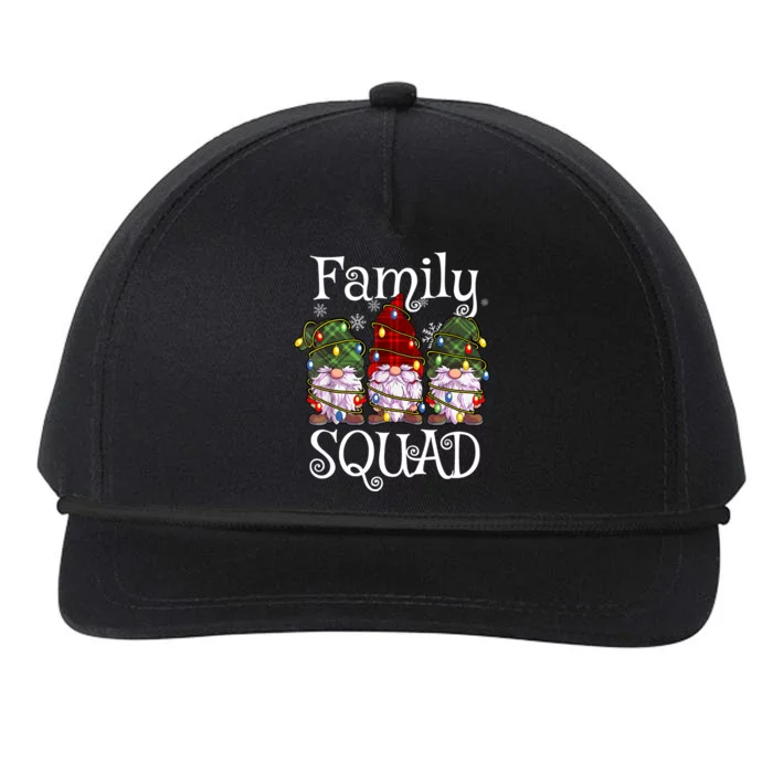 Family Squad Gnomies Christmas Gnome Family Matching Pjs Cool Gift Snapback Five-Panel Rope Hat