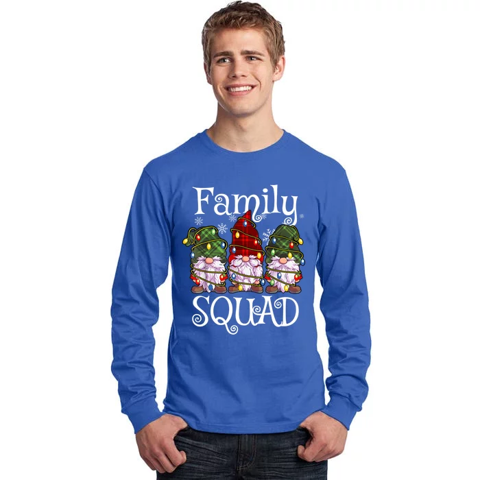 Family Squad Gnomies Christmas Gnome Family Matching Pjs Cool Gift Tall Long Sleeve T-Shirt