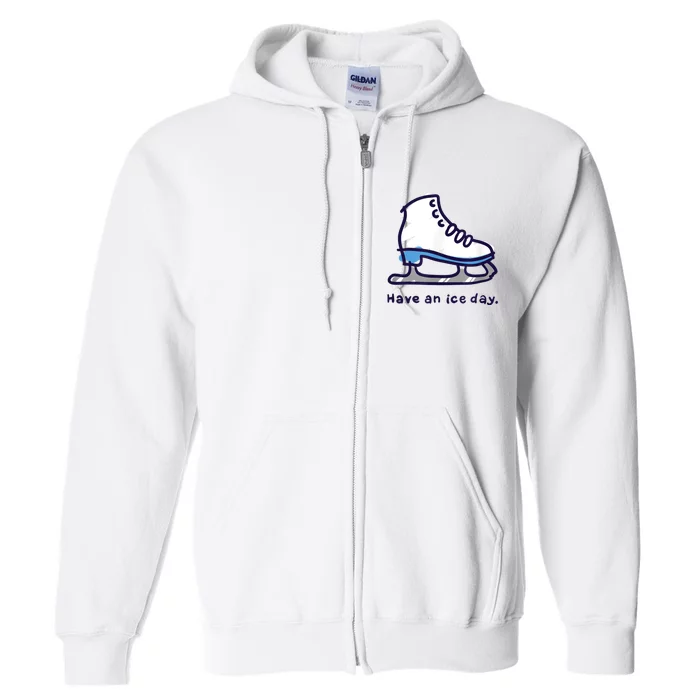 Figure Skating Gifts For Girls Women Men Ice Skater Full Zip Hoodie