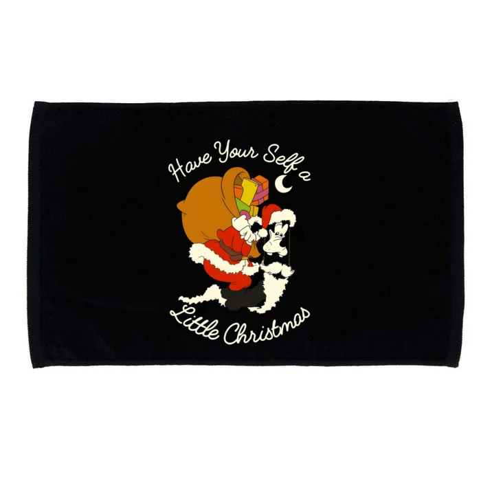 Funny Santa Goofy Have Your Self A Little Christmas Microfiber Hand Towel