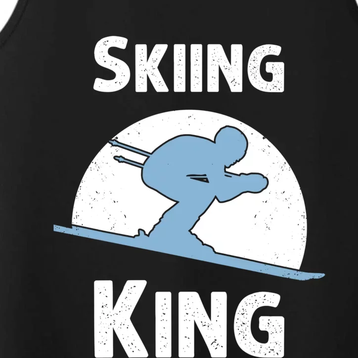 Funny Skiing Gift Grandpa Skier Ski Winter Fun Sport Gift Performance Tank