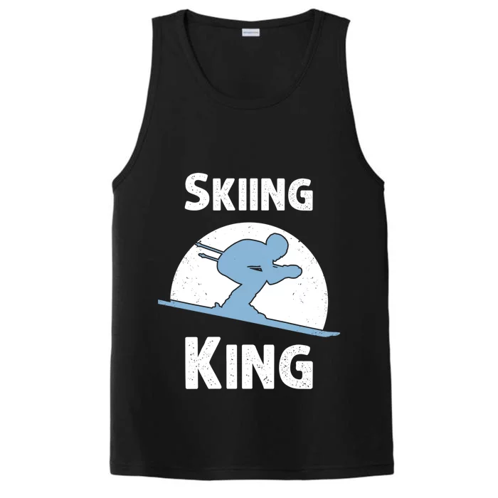 Funny Skiing Gift Grandpa Skier Ski Winter Fun Sport Gift Performance Tank