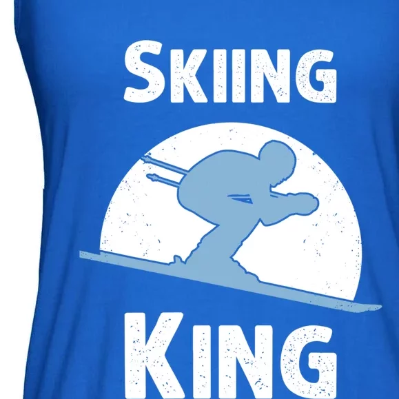 Funny Skiing Gift Grandpa Skier Ski Winter Fun Sport Gift Ladies Essential Flowy Tank