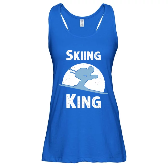 Funny Skiing Gift Grandpa Skier Ski Winter Fun Sport Gift Ladies Essential Flowy Tank