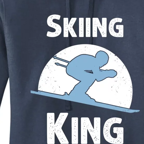 Funny Skiing Gift Grandpa Skier Ski Winter Fun Sport Gift Women's Pullover Hoodie