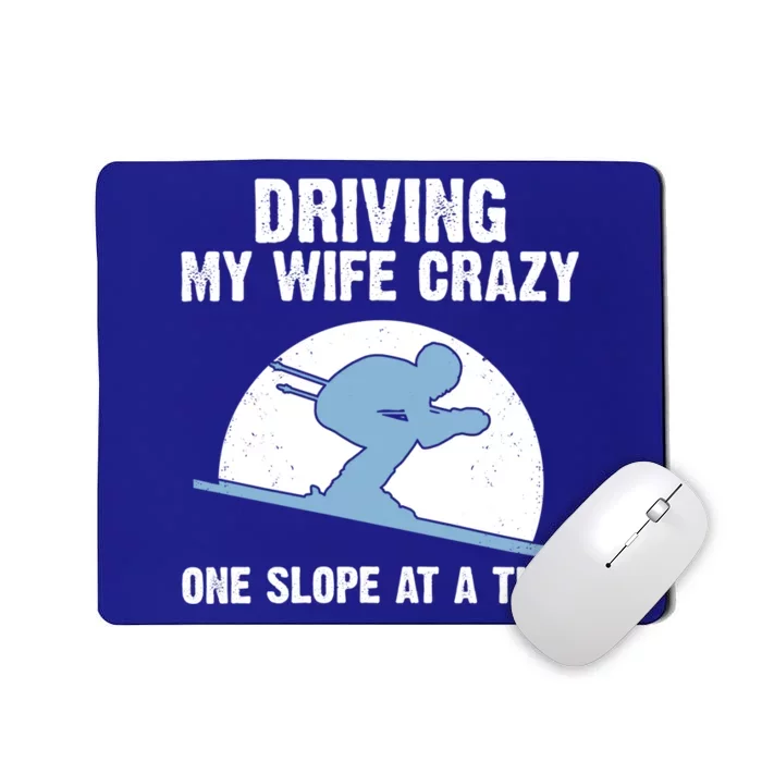 Funny Skiing Gift Grandpa Skier Ski Winter Fun Sport Meaningful Gift Mousepad