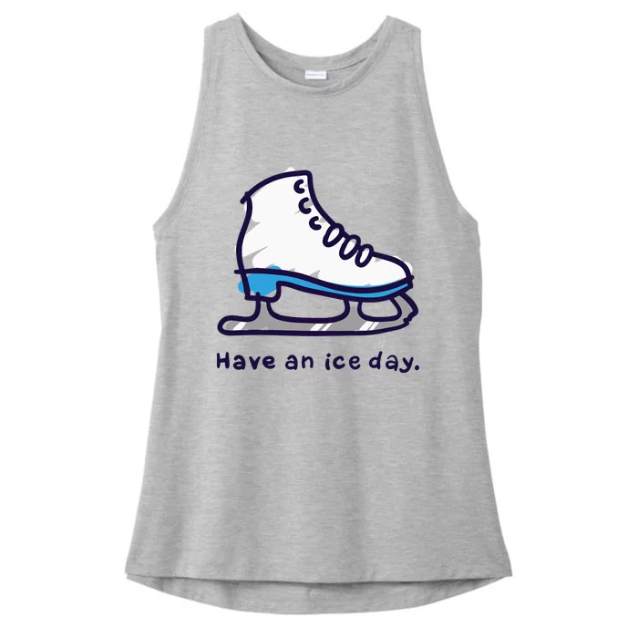 Figure Skating Gifts For Women Men Ice Skater Ladies Tri-Blend Wicking Tank